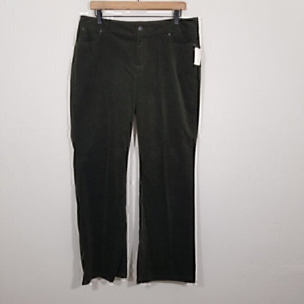 NWT Talbots Corduroy‎ Curvy Petite Pants Stretch Size 14